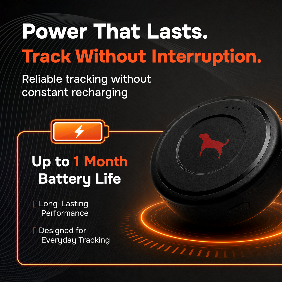 1-Month Battery Magnetic GPS Tracker for Vehicles – No Monthly Fees, 4G LTE | Moto Watchdog MW-1700
