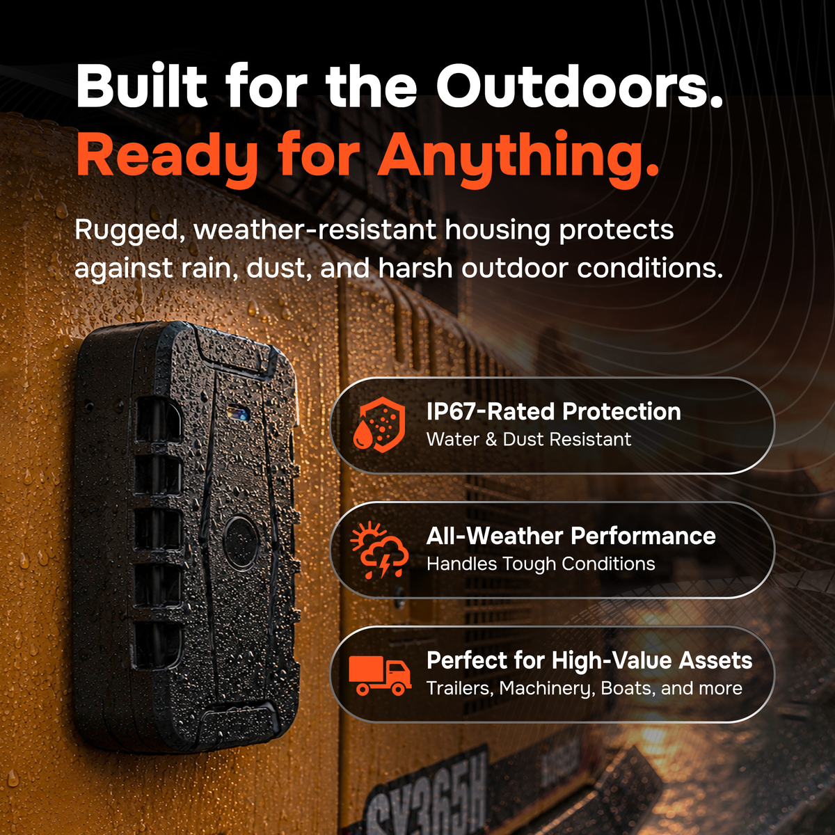 1-Year Rechargeable Battery Magnetic GPS Tracker for Vehicles – No Monthly Fees, 4G LTE | Moto Watchdog MW-20000 Gen 2