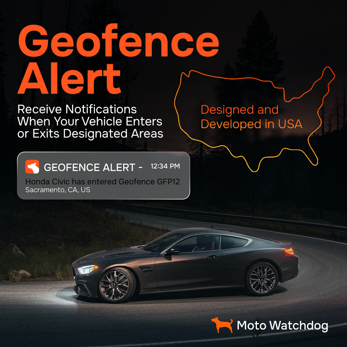 GPS Tracker for Vehicles - No Subscription, OBD Plug-In, 4G LTE | Moto Watchdog