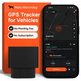 GPS Tracker for Vehicles - No Subscription, OBD Plug-In, 4G LTE | Moto Watchdog