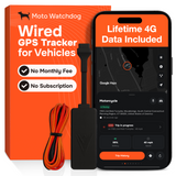 Hardwired GPS Tracker for Vehicles - No Subscription, Hidden Install, 4G LTE | Moto Watchdog HW-200