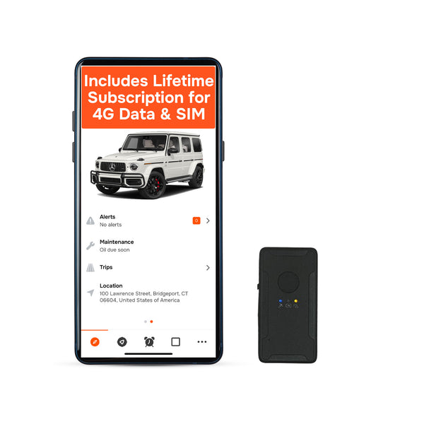 Magnetic GPS Tracker for Vehicles - No Subscription, Hidden, 4G LTE | Moto Watchdog MW-3000
